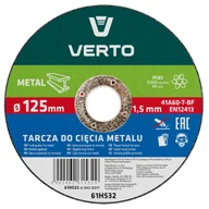 Tarcze do pił - Verto Tarcza tnąca do metalu 125 x 1.5 x 22.2 mm TOP-61H532 - miniaturka - grafika 1