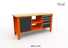 Malow Stół narzędziowy SWT 17/10 "TRÓJKA" warsztat metalowy na klucz SWT17/10 - Stoły warsztatowe Malow Stół narzędziowy SWT 17/10 "TRÓJKA" warsztat metalowy na klucz SWT17/10 - Stoły warsztatowe - miniaturka - grafika 2