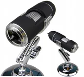 Mikroskopy i lupy - Edukacyjny Mikroskop Cyfrowy Przybliża 1600x Led - miniaturka - grafika 1