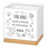 Donice - Blumfeldt Murrano Personalizowana kwadratowa z napisem dla wychowawczyni PDC2-031 - miniaturka - grafika 1