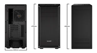 Be quiet! Pure Base 600 czarna (BG021) - Obudowy komputerowe Be quiet! Pure Base 600 czarna (BG021) - Obudowy komputerowe - miniaturka - grafika 2