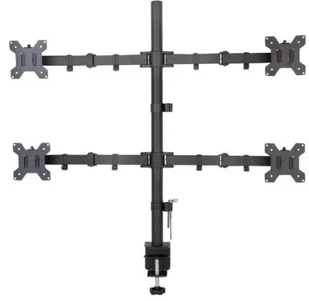 Techly Techly Uchwyt nabiurkowy na 4 monitory 13-27cali 4x10kg czarny - Akcesoria do monitorów - miniaturka - grafika 7