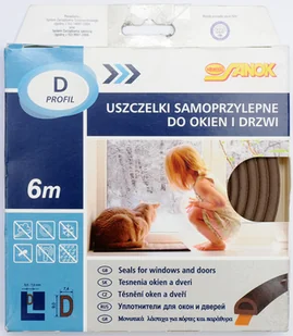 Stomil Sanok USZCZELKA DO OKIEN I DRZWI EPDM TYP D BRĄZ 6M 76762 ZYSKAJ RABAT 30 ZŁ 76762 - Akcesoria do okien - miniaturka - grafika 2