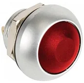 Podzespoły elektroniczne - Velleman PRZYCISK MINI ROUND METAL PUSH BUTTON WITH RED BUTTON 1P SPST OFF-(ON) R1398R - miniaturka - grafika 1