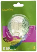 Zabawki dla kotów - Kerbl KERBL piłka do gry z sizalu grzechotka/wiosna, 6 cm, różne kolory - miniaturka - grafika 1