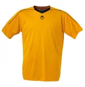 Piłka nożna - Uhlsport trykot Stream II z krótkim rękawem, wielokolorowa, L 100305604_orange/schwarz_L - miniaturka - grafika 1