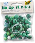 Zabawki kreatywne - Folia Drewniane koraliki w kolorze zielonym - 60 g - miniaturka - grafika 1
