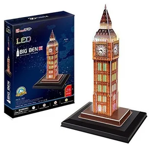 Cubicfun PUZZLE 3D Zegar Big Ben światło DA-20501 - Puzzle - miniaturka - grafika 2
