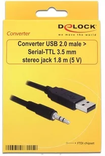 Delock USB 2.0/3.5 mm 1.8m kabel audio/video 83115 - Kable USB - miniaturka - grafika 2