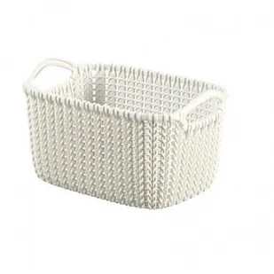 Curver Koszyk prostokątny Knit XS kremowy - Pudła i pojemniki do przechowywania - miniaturka - grafika 3