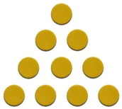 Akcesoria do tablic - Allboards Magnesy do tablic 20 mm - 10 sztuk ŻÓŁTE MSZ20/10 - miniaturka - grafika 1