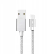 Kable USB - Przewód Kabel Usb Micro 1M Srebrny -Seria Platinum - miniaturka - grafika 1