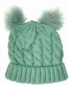 Czapki dla dzieci - Scorpio Czapka dziecięca zimowa Jagienka miętowa 04337 - miniaturka - grafika 1