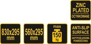 VOREL PODEST DO DRABINY WIELOFUNKCYJNEJ 4x3 17705 17705 - Drabiny - miniaturka - grafika 4