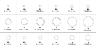 Yato 225 SZT ORINGÓW DO KLIMATYZACJI MATERIAŁ HNBR ROZMIARY METRYCZNE - Narzędzia warsztatowe - miniaturka - grafika 3