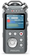 Odtwarzacze MP3 - Philips DVT7500 nagrywarka z 3 mikrofonami (urządzenie do nagrywania muzyki w jakości studyjnej, XLR oraz złącze Line-In, do nagrywania dźwięku w formacie MP3 i PCM, z gniazdem statywu, 16 GB) antracy DVT7500 - miniaturka - grafika 1