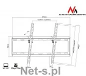 Inne akcesoria audio-wideo - Maclean Uchwyt do TV 32-70 cali 35kg VESA standard (mc-605) - miniaturka - grafika 1