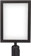 Akcesoria do reklamy - Ramka czarna A4 dwustronna na słupek odgradzający - miniaturka - grafika 1