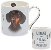 Kubki - Leonardo Lesser & pavey collection KUBEK PORCELANOWY Pies - Jamnik - miniaturka - grafika 1