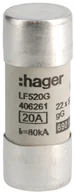 Bezpieczniki elektryczne - ETI Wkładka-cylindryczna-22x58-20A-gG LF520G - miniaturka - grafika 1