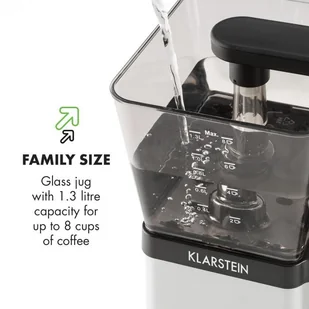 Ekspres do kawy Klarstein COF9-GrandeGusto Czarno-srebrny - Ekspresy do kawy - miniaturka - grafika 7
