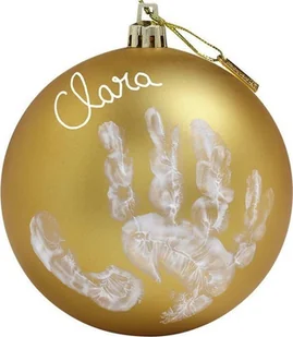 Baby Art Bombka na choinkę z odciskiem rączki Christmas Ball - złota 34120154 - Wyposażenie pokoiku dziecięcego - miniaturka - grafika 3
