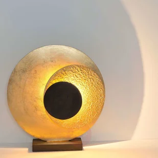 J. Holländer LED-Tischleuchte La Bocca, Höhe 43 cm, gold-braun - Lampy stojące - miniaturka - grafika 3