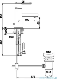 Kohlman bateria umywalkowa GIXS QB100G - Baterie podtynkowe - miniaturka - grafika 3