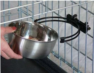 MidWest MidWest Snap'y Fit Miska stalowa do klatki 400ml [SF40-10] - Miski dla psów - miniaturka - grafika 2