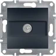 Gniazdka elektryczne - Schneider Asfora gniazdo antenowe TV podtynkowe końcowe 1dB antracyt EPH3200171 - miniaturka - grafika 1