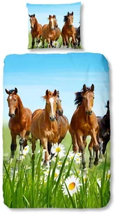 Good Morning! Good Morning 5316 P 135 cm pościel koni, 100% bawełna, 135 x 200 cm, bawełna, Multi, 200 x 135 x 0,5 cm 5316-P 135cm - Pościel dla dzieci - miniaturka - grafika 2