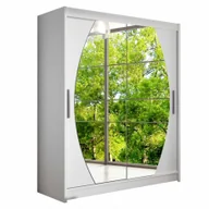 Szafy - Biała Szafa przesuwna Pesto VIII Szafa do Sypialni - miniaturka - grafika 1