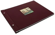 Albumy fotograficzne - Goldbuch Bella Vista złota księga, album nitowany 30 x 25 x 2 cm, 40 białych stron z pergaminem, z wycięciami, możliwość rozbudowy, len, bordowy, 39x31 cm 28 892 - miniaturka - grafika 1
