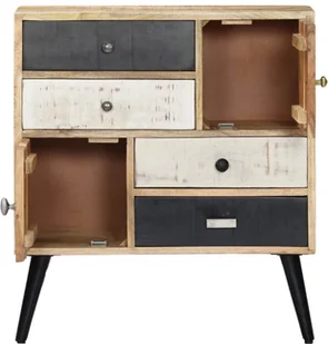 vidaXL vidaXL Szafka, 70 x 30 x 78 cm, lite drewno mango - Szafki do salonu - miniaturka - grafika 3