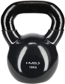 Kettlebell - HMS Hantla winylowa żeliwna kettlebell czarna 10 kg - HMS - miniaturka - grafika 1
