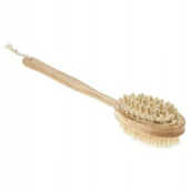 Rękawice i gąbki do kąpieli - Szczotka do mycia i masażu ciała Drewno AM067 - miniaturka - grafika 1