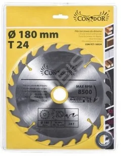 Piła tarczowa do drewna 180 mm x 24 T Condor - Tarcze do pił - miniaturka - grafika 2