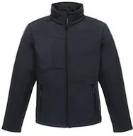 Kurtki i kamizelki sportowe męskie - Regatta Regatta TRA688 74450 męska ośmiokątna Ii 3-warstwowa kurtka softshellowa, mała, niebieska (granatowa/szara) TRA688-744.0 - miniaturka - grafika 1