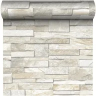 Tapety - INSPIRE Tapeta SAMY beżowa imitacja kamienia winylowa na flizelinie INSPIRE - miniaturka - grafika 1