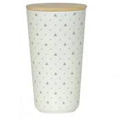 Pojemniki kuchenne - Tadar TRIANGLE POJEMNIK Z POKRYWKĄ 18,5 CM DREWNO BAMBUSOWE 5903313401791 - miniaturka - grafika 1