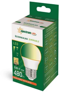 Spectrum SpectrumLED Led Kulka E-27 230v 6w Ww Dimmable WOJ+14378 - Żarówki LED - miniaturka - grafika 2