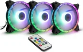 Wentylatory komputerowe - Inter-Tech Wentylator  Argus RS-07 RGB 3-pack + Hub 88885537 88885537 - miniaturka - grafika 1