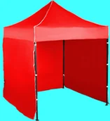 Pawilony ogrodowe - Expodom Namiot ekspresowy 2x2m - stalowy, Czerwony, 3 ściany boczne - miniaturka - grafika 1