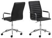 Krzesła - Actona Krzesło Winslow biurowe czarny, srebrny 85574 - miniaturka - grafika 1