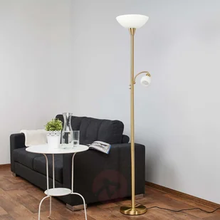 Lampenwelt Lampa oświetlająca sufit LED ELAINA, Mosiężna - Lampy stojące - miniaturka - grafika 5