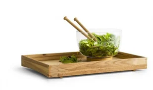 Sagaform Saga kształt owalny Oak tablett500 X 340 X 63 MM brązowy dąb prostokątny owalne Oak 5017606 - Tace i patery - miniaturka - grafika 3