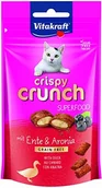 Suplementy i witaminy dla kotów - Vitakraft Crispy Crunch, kaczka + Aronia, 60 g 1 sztuka - miniaturka - grafika 1