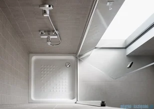 Roca ITALIA  ceramiczny kwadrat 90x90 A3740HH000 - Brodziki prysznicowe - miniaturka - grafika 4