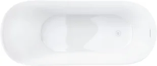 Corsan Wanna wolnostojąca Estella 170 cm z wykończeniem białym S-302XLWH - Wanny - miniaturka - grafika 4