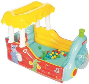 Bestway Bestway 93537 FISHER PRICE DMUCHANY POCIĄG Z PIŁKAMI - Place zabaw - miniaturka - grafika 2